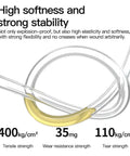 Clear 8mm OD 5mm ID Polyurethane Tubing shown with flexibility and strength metrics for pneumatic systems and air compressors.
