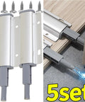 Magnetic Cabinet Door Latches Set 1 3 5 Pack Handle Free Touch Release Aluminum Alloy Buffers Damper Closers demonstration