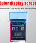 Roughness Meter Surftest Pro-Grade With 0.01μm Precision, High Speed DSP Profilometer, OLED Display preview showing measurements