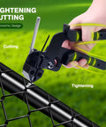 Heavy Duty Metal Zip Tie Gun Kit With 100 UV Resistant 11.8 Inch Stainless Steel Cable Ties for fastening chain link fence