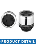 Manual Wheel Locking Hub Set Of 2 For Ford Ranger 4WD 1998 2003, Ford Explorer 4WD 1995 2001, And Mazda B Series Pickup 2001 2008 Replacement Ductile Iron Hub With Aluminum Cap And Clear Markings, front and side view.