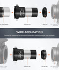 Diagram of Beginner Telescope Accessory Kit With 8 Pieces Featuring Fully Coated Eyepieces, 2X Barlow Lens, and Moon Filter