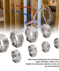 Durable 70Pcs Single Ear Hose Clamp Kit Made From Premium 304 Stainless Steel For Secure Plumbing and Automotive Repairs That Are Built To Last And Handle Any Job With Ease. single ear clamps for plumbing and PEX pipes
