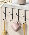 Over Door Hook 2 Pack Heavy Duty Door Hanger Fits Interior Doors Up To 1.4 Inches Thick organizing kitchen utensils and mug