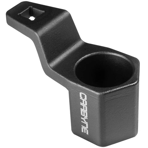 50mm Crankshaft Pulley Holder Tool For Honda And Acura, Harmonic Balancer Holding Wrench, black steel tool, side view