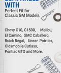 Steering Column Cross Shaft Repair Kit For Classic Chevy Buick GMC, OE Fit 1377083, 1967 To 1988, Easy Rebuild Of Steering Linkage, Restore Smooth, Responsive Driving And Get Your Ride Back On Track. Compatible with classic GM models and spring, pin, washer parts