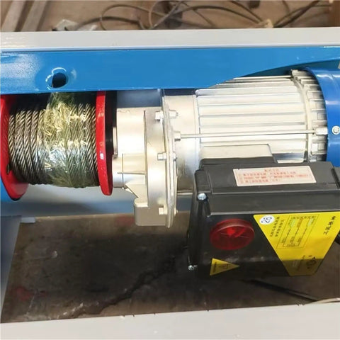 Motor and cable system of Compact Cargo Elevator For Home And Workshop With 500Kg Capacity, Basement And Inter Floor Lifts