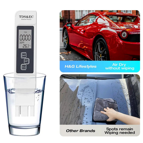 Spotless Car Wash Water System With Deionizer For Ultra Low TDS Rinse No Wipe Shine Every Time 50 Gallon Deionized Water Filter usage comparison