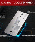 Dope Slide Dimmer Switch For Dimmable LED CFL And Incandescent Lights, 600 Watt Max, Single Pole Or 3-Way, UL Listed Wall Switch