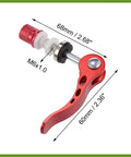 Red 2 Pack 6mm Aluminum Alloy Bicycle Seat Post Quick Release Skewers With 60mm Length No Tools Needed Rust Resistant Saddle Post Bolts