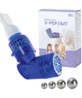 Three In One Breathing Trainer For Lung Expansion Mucus Relief And Breathing Rehab with box and metal balls