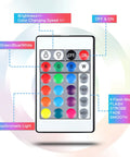 Remote control for 4 Pack 3D Night Light Kit With Remote For Acrylic Sheets, 16 Color LED Base, 4 Modes, Square Style