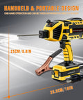 Hella Portable Handheld Welder 110V 120A Mini Arc Inverter Machine lightweight design for easy one-hand operation.