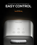 Top view of Cozy Up Quick Heat Space Heater with touch controls and LED display for Easy Control.