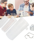 Plastic Beaker Overflow Cup For Physics Experiments And Classroom Demonstrations with measuring tubes and hooks