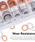 Go To Oil Drain Plug Crush Washer Set For M10 M12 M14 M16 M18 Universal, Copper And Aluminum Gasket Kit in box display