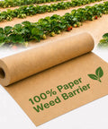 Biodegradable Paper Weed Barrier 2 Pack 100 Feet Each For Garden And Lawn No Fuss Landscape Fabric To Block Sunlight And Suppress Weeds Soil Friendly Mulch Alternative Easy Install And Recyclable