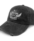 Breathable Men's Baseball Cap With Vented Top Holes For All Day Comfort, Sweat-Wicking, Lightweight Outdoor Hat with warrior design