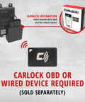Proximity Security Tag 2.0 Bluetooth Add On For CarLock System That Powers Up Proximity Alerts Based On How Close You Are Energy Saving Auto Security Long Lasting Battery Up To 1 Year Requires CarLock Main Unit Not Standalone, black tag