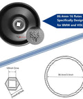 Professional Grade 86.4Mm Oil Filter Wrench With 16 Flats For Bmw And Volvo Smooth Top Caps Steel Socket Removal Kit illustration