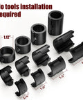 Gas Lift Office Chair Cylinder Clamp Upgrade For A No Wobble Seat, Snap On Tool Free Installation, various sizes shown