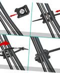 Heavy Duty Black Plastic Saddle Cable Tie Clips With Screw Fixing 100 Piece Kit for securing multiple wires and cables.