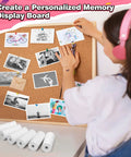 Kids Instant Camera Paper Refill Set 6 Thermal Printing Paper Rolls For Most Kid Cameras White Glossy Photo Paper, rolls on table