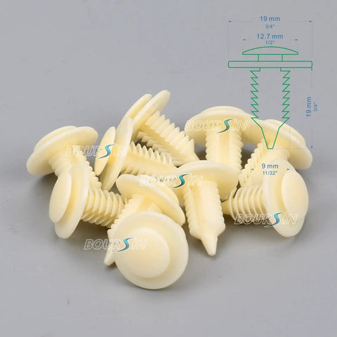 Dodge Ram Nylon Door Trim Panel Clips 50 Pack Retainers Yellow For Ram 1500 2500 3500 Pickup 1994 On Interior Fasteners