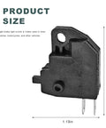 Right Hand Brake Light Switch For Bike Front Hydraulic Master Cylinder Replacement Stop Signal Switch Universal Disc Brake Switch For Bikes And Off Road Rigs, black ABS, 1.47in x 1.13in dimensions