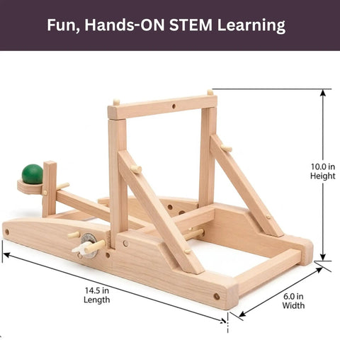 Medieval Catapult STEM Building Kit Wooden Catapult Model For Mechanical Engineering Physics And Historical Siege Project