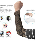 Steampunk Mechanical Gears Arm Sleeves Featuring Anti Slip Grip And Compression Support For Running Cycling And Gym Hustles, elastic stretch material.