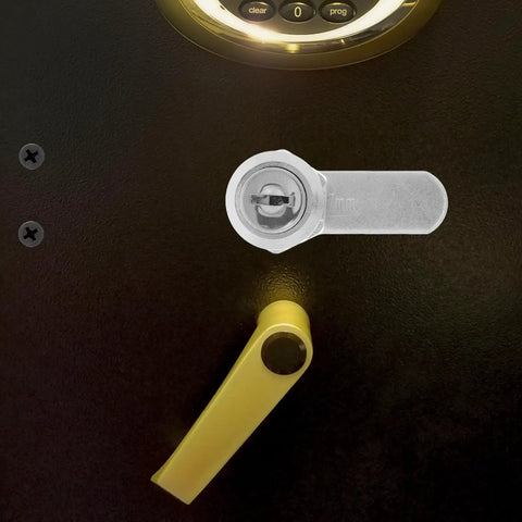 Heavy Duty Cam Lock For Cabinets And Toolboxes With Keys, Rustproof Iron And Plastic Construction visible on black surface