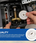 Beefed-Up Garage Door Opener Helical Drive Gear Replacement for Overhead Door Models 456 556 561 and 656 being installed