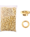 Bulk Gold Grommet Kit 1000 Pieces 6mm Grommets With Washers For Grommet Tool Banner Posters Metal Eyelets For Fabric Clothing