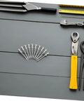 20 Pcs Lawn Aerator Shoes Pegs 5.8cm Spikes for Garden Soil Aeration with tools on gray surface