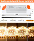 Dimmable LED Driver 12V DC 60W Quiet Operation Universal Regulated Power Supply For LED Strip Lights Home And Landscape Lighting