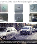 Windshield Repair Kit With Pressure Syringe For Quick Fix Of Chips Bulls Eye And Star Shaped Cracks In Auto Glass
