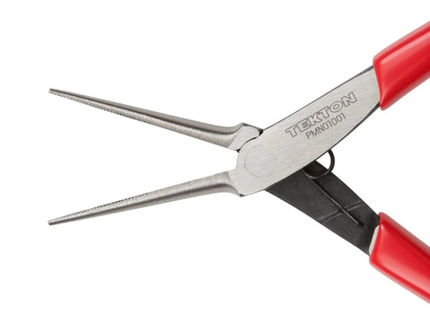 Pocket Sized Mini Needle Nose Pliers With Serrated Jaw For Precision Grips Long Tapered Nose Crosscut Teeth