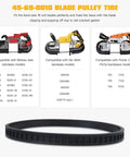 Top Shelf 4 Pack 6 Inch Bandsaw Wheel Tires Dead Nuts Perfect Fit Solid Rubber Cushion for electric saw blade pulleys.