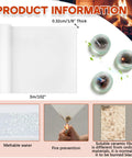 Qilery high-temperature gasket paper sheet, ceramic-fiber alternative, 1/8 inch thick, 24 x 102 inches roll