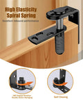 Premium 304 Stainless Steel Saloon Door Hinges Heavy Duty Dual Swing Self Return 180 Degree Self Closing installation