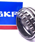 Heavy Duty 22211 E Spherical Roller Bearing Size 55X100X25 Millimeters With C3 on display with SKF branding.