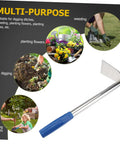 Stainless Steel Gardening Hoe With Anti Skid Rubber Grip Lightweight Yet Sturdy Hand Tool For Quick Weeding, Flower Planting, And Garden Bed Prep