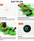 MARSBASE 10-pc diamond hole saw kit with suction cups; tile drilling guide with step-by-step setup (front view).