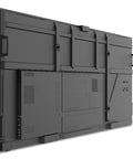 Back view of the Rock Solid 105 Inch 5K UHD Ultrawide Digital Signage Display showing connectors and mounting features.