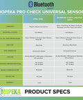Product specifications for Pro Check Universal Sensor Bluetooth Ultrasonic Tank Level Sensor For Aluminum Plastic And Poly Tanks