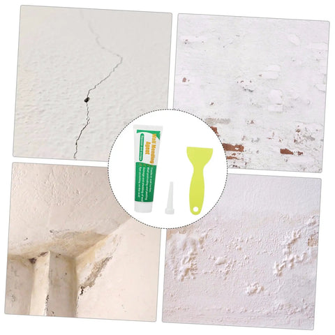 Two Pack Wall Repair Cream And Self Adhesive Paste For Cracks And Holes Pro Strength Wall Mending Agent for DIY use kit with scraper
