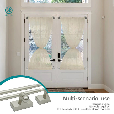 Adjustable Magnetic Rods For Metal Appliances Doors And Windows No Drill Easy Mount 9 To 28 Inch Extendable Towel Bar