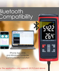 Lux Meter Logger With Split Sensor For iPhone And PC, App Controlled Readings For Plant Growth, Accurate Ambient Light Measurements, Easy Reading Capture And In-Depth Light Data; Bluetooth meter on phone and laptop