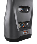 Launch Pro Portable Golf Simulator Bundle With FSX Play Gold Subscription close-up of launch monitor sensors and logo.